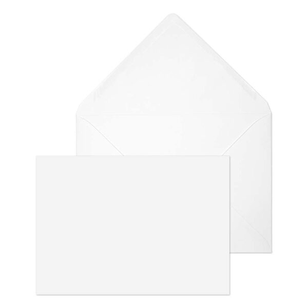 Invitation Gummed White 28# Envelopes 5 1/4 x 7 1/4 BX500