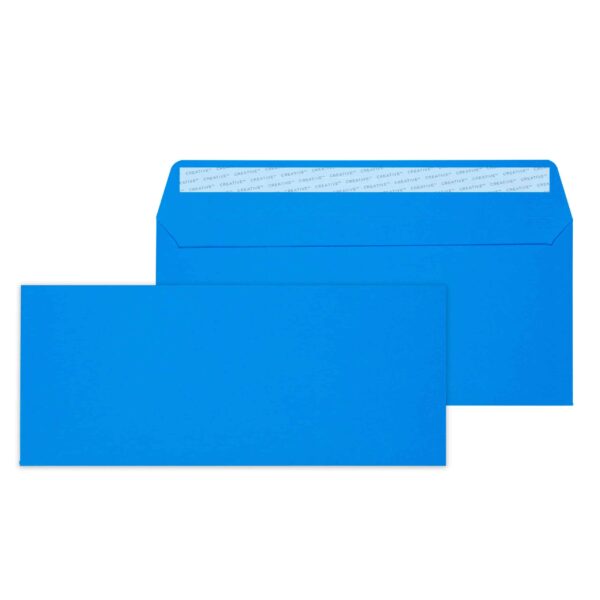 #10 Regular Peel and Seal Caribbean Blue 32# Envelopes 4 1/4 x 9 1/2 BX500