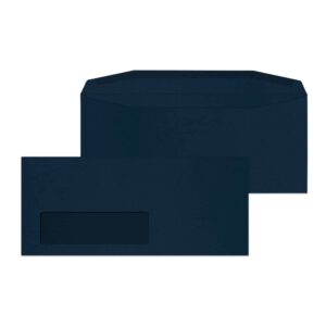 #10 Machinable Window Gummed Passport Blue 32# Envelopes 4 1/4 x 9 1/2 BX500