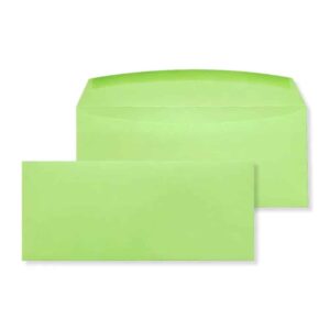 #10 Machinable Gummed Lime Green 32# Envelopes 4 1/4 x 9 1/2 BX500