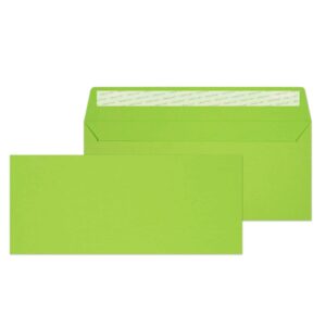 #10 Regular Peel and Seal Lime Green 32# Envelopes 4 1/4 x 9 1/2 BX500
