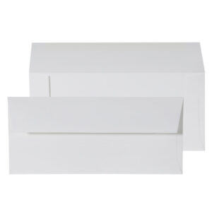 #10 Invitation Gummed White 32# Envelopes 4" x 9_" BX500