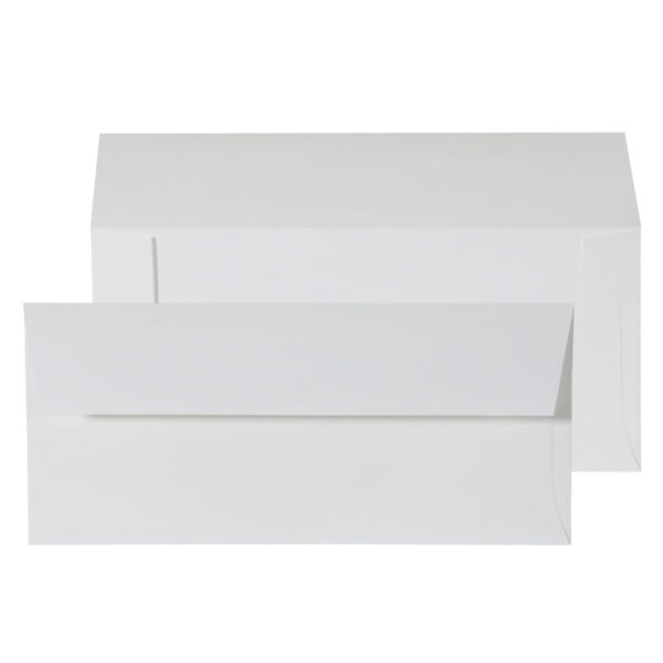 #10 Invitation Gummed White 32# Envelopes 4" x 9_" BX500