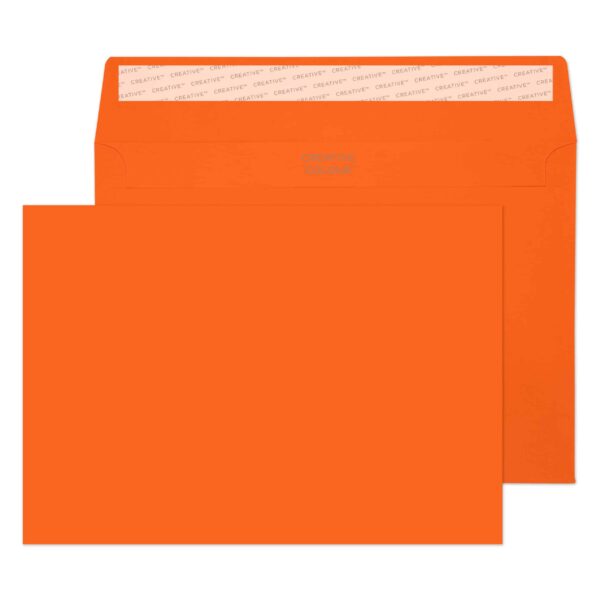Booklet Peel & Seal Pumpkin Orange 32# Envelopes 6 x 9 BX250