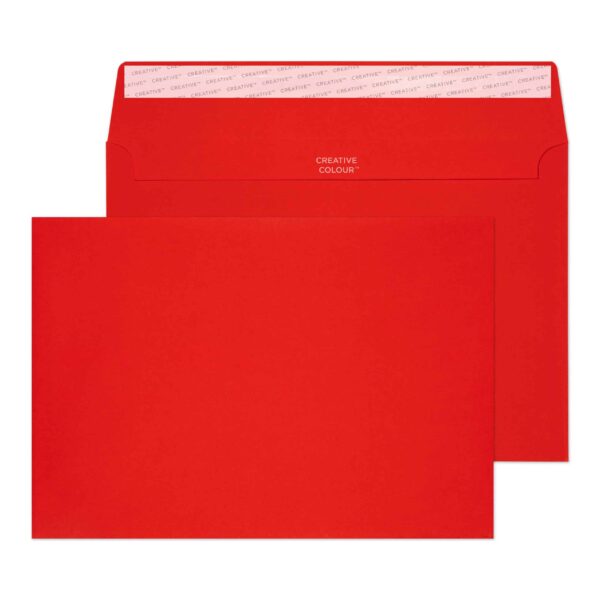 Booklet Peel & Seal Fire Engine Red 32# Envelopes 6 x 9 BX250