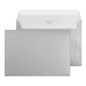 Invitation Peel & Seal Metallic Silver 36# Envelopes 5 1/4 x 7 1/4 BX500