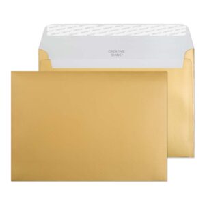 Invitation Peel & Seal Metallic Gold 36# Envelopes 5 1/4 x 7 1/4 BX500
