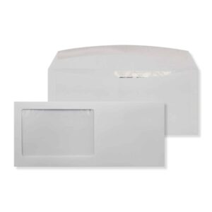 #10 Booklet Gummed White 24# Envelopes 4 1/8 x 9 1/2 BX1000 - Code 3605