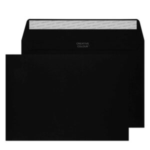 Booklet Peel & Seal Jet Black 32# Envelopes 6 x 9 BX250