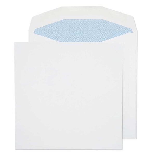 Square Gummed White 28# Envelopes 8 5/8 x 8 5/8 BX500 - Code 5707