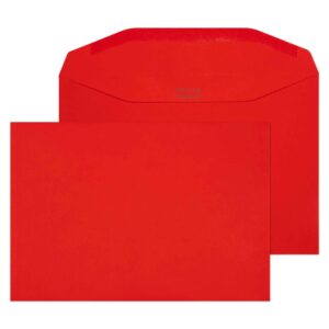 Booklet Gummed Fire Engine Red 32# Envelopes 6 x 9 BX250