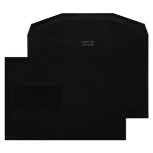 Booklet Gummed Jet Black 32# Envelopes 6 x 9 BX250