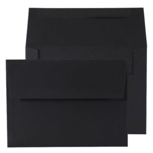 A7 Black Velvet Gummed 120gsm 5 1/4 x 7 1/4