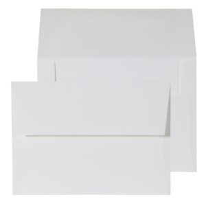 A7 Pure White Laid Texture Gummed 120gsm 5 1/4 x 7 1/4