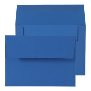 A7 Royal Blue Velvet Gummed 120gsm 5 1/4 x 7 1/4