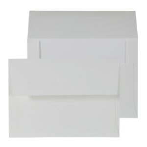 A7 Milk White Velvet Gummed 120gsm 5 1/4 x 7 1/4
