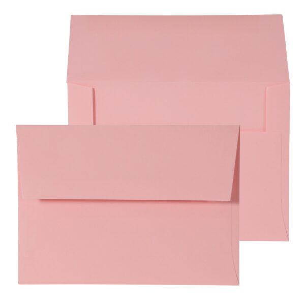 Baby Pink Gummed Envelopes 5 x 7 BX500