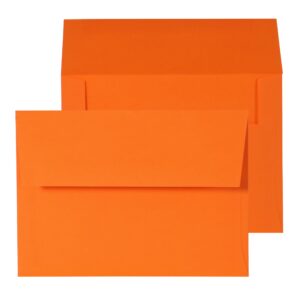 Orange Gummed Envelopes 5 x 7 BX500