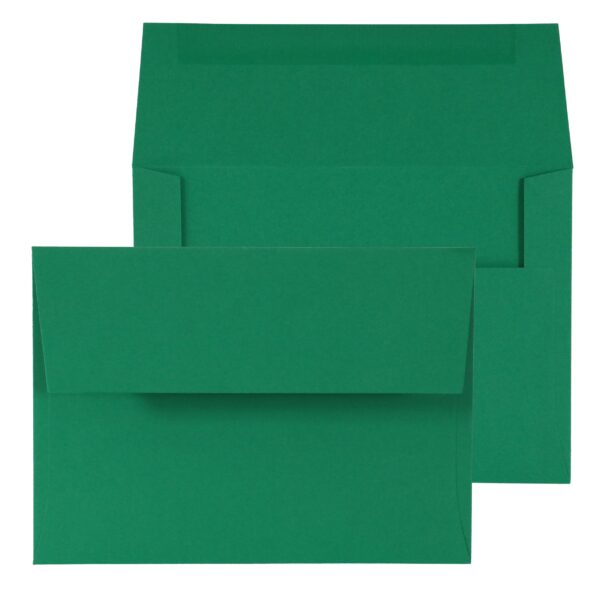 Avocado Green Gummed Envelopes 5 x 7 BX500