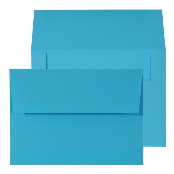 Cocktail Blue Deep Square Gummed Envelopes 5 x 7 BX500