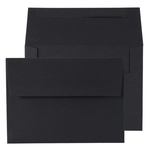Black Deep Square Gummed Envelopes 5 x 7 BX500