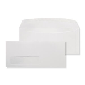 #10 Booklet Gummed White 24# Envelopes 4 1/8 x 9 1/2 BX1000 - Code FL603