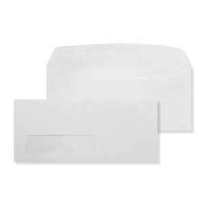 #10 Booklet Gummed White 24# Envelopes 4 1/8 x 9 1/2 BX1000 - Code FL606IMB