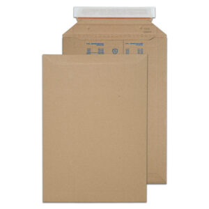 Corrugated Open-End Gummed Kraft Envelopes 9 7/8 x 13 3/4 BX100
