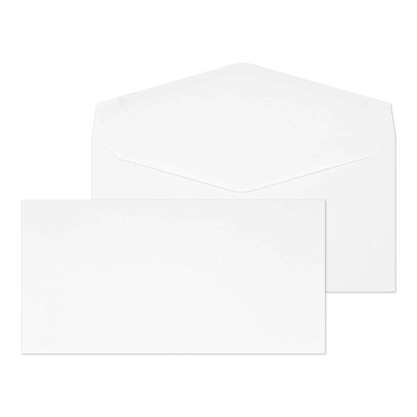 Photo Invitation Gummed White 24# Envelopes 4 1/8 x 8 1/8 BX1000