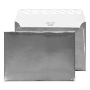 Invitation Peel & Seal Chrome Plate 39# Envelopes 5 1/4 x 7 1/4 BX250