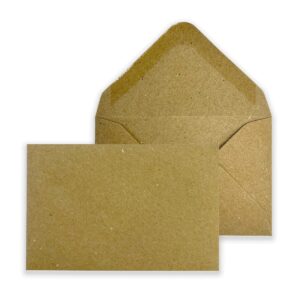 UK Business card env /Gift Tag env Gummed Manilla Brown 24# Envelopes 2 1/2 x 3 3/4 BX500