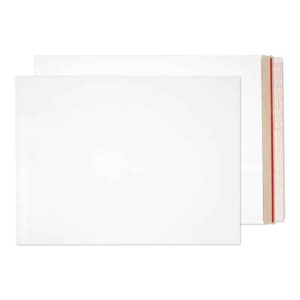 Stay-Flat Mailer Peel & Seal White Board Envelopes 15 x 20 BX100