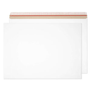 Stay-Flat Mailer Peel & Seal White Board Envelopes 17 1/2 x 24 5/8 BX50
