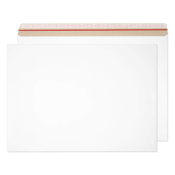 Stay-Flat Mailer Peel & Seal White Board Envelopes 17 1/2 x 24 5/8 BX50