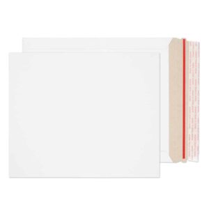 Stay-Flat Mailer Peel & Seal White Board Envelopes 8 3/4 x 10 3/4 BX100