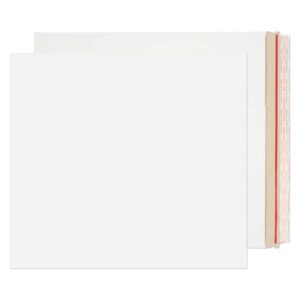 Stay-Flat Mailer Peel & Seal White Board Envelopes 13 3/4 x 17 5/8 BX100