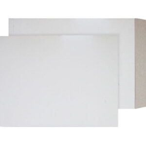 Stay-Flat Mailer Tuck Flap White Board Envelopes 12 3/4 x 17 3/4 BX100