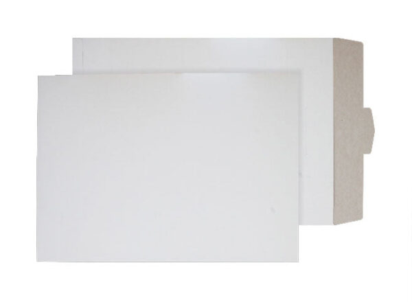 Stay-Flat Mailer Tuck Flap White Board Envelopes 12 3/4 x 17 3/4 BX100