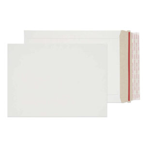 Stay-Flat Mailer Peel & Seal White Board Envelopes 6 3/8 x 9 (Open end) BX200
