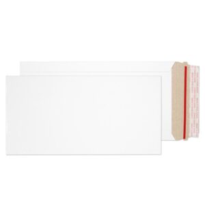Stay-Flat Mailer Peel & Seal White Board Envelopes 6 7/8 x 12 BX100